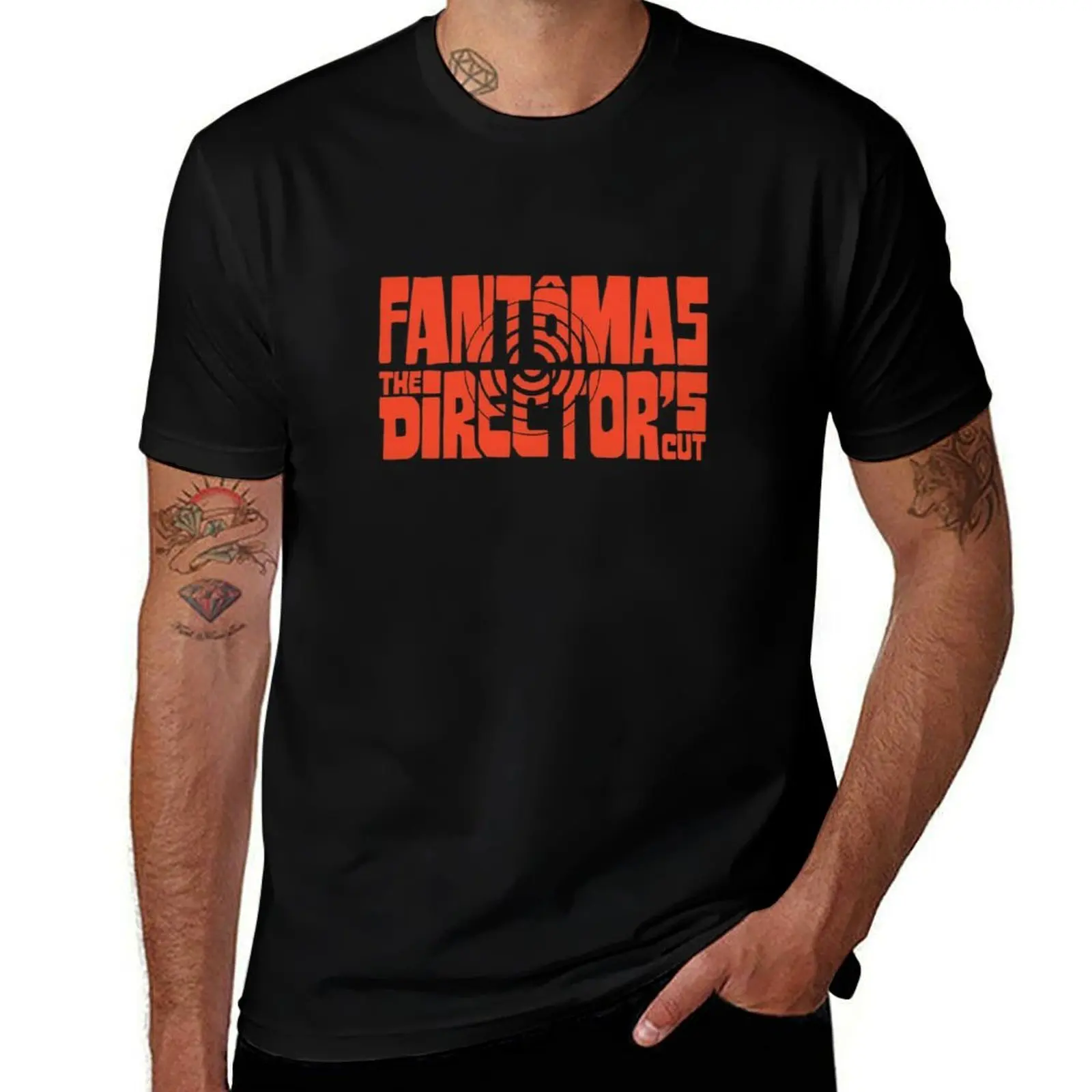 Fantomas Director's T-Shirt t shirts for man graphic funny T-Shirt