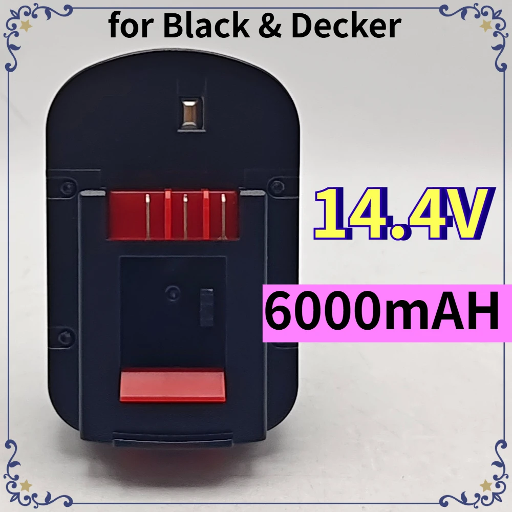 

14.4V Batteries for Black & Decker 6000mAh HPB14, 499936-34, 499936-35, A14 A144, A144EX A14F, B-8316, BD1444L