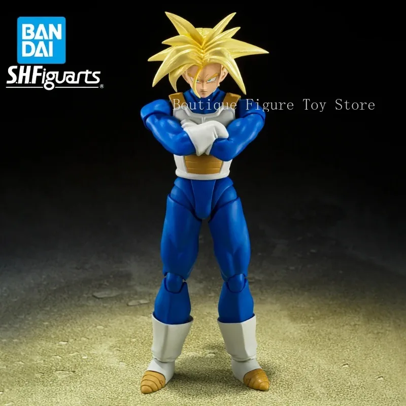 

В наличии оригинальные BANDAI SHFiguarts Dragou Ball Z Infinite Latent Super Power Super Saiyan Trunks фигурка экшн-аниме модель игрушки