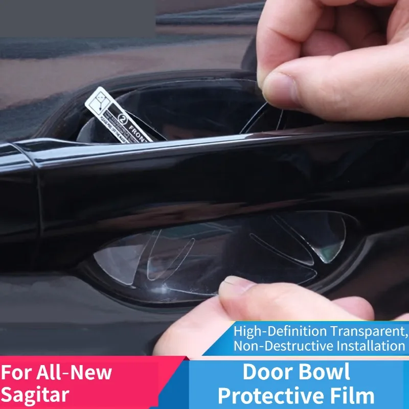 

For Door Bowl & Handle Protective Film, Anti‑Scratch Invisible Clear Trim Decal for 2019 Volkswagen Sagitar Modification