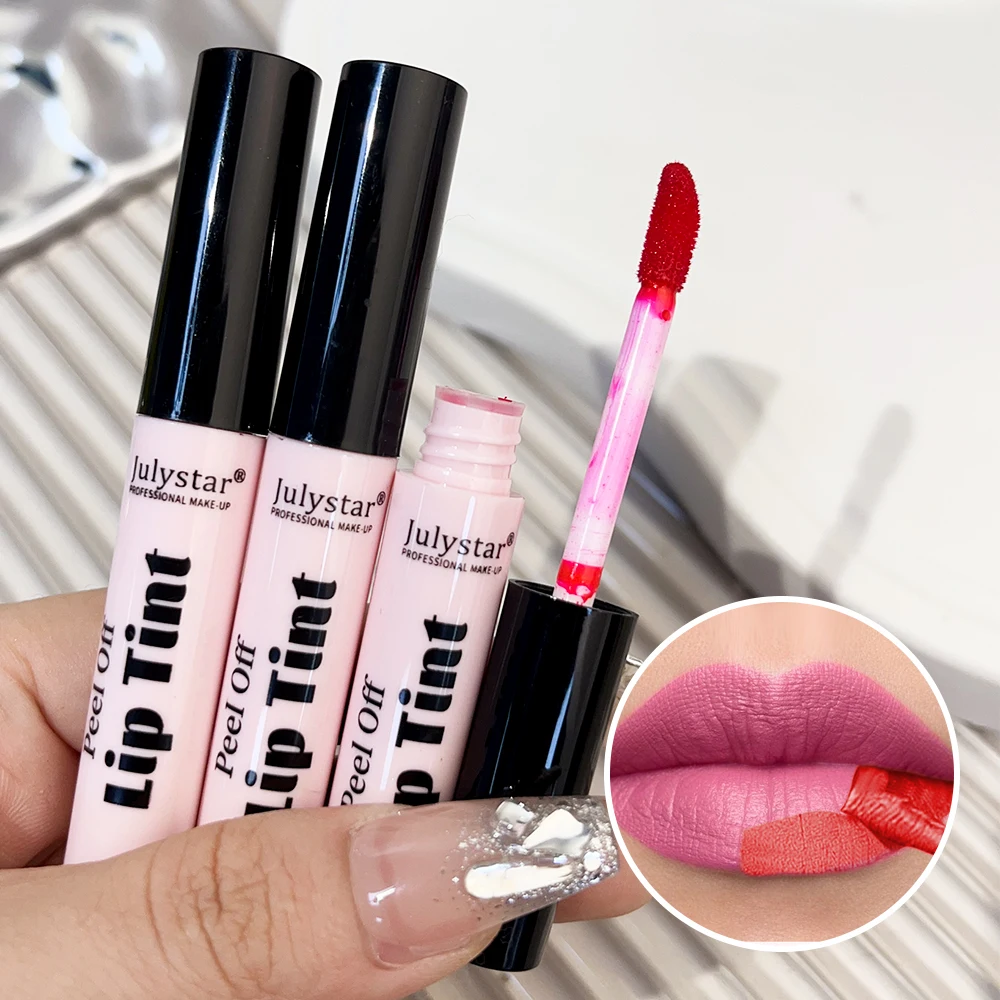 Peel-off Liquid Lipstick Waterproof Lasting Non-stick Cup Matte Sexy Red Lip Gloss Moisturizing Tear Lips Liner Contour Makeup