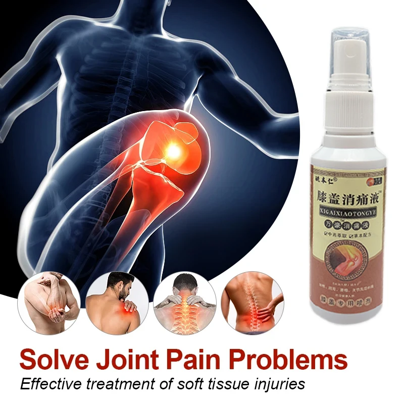 Analgesic spray is used to treat arthralgia, knee pain, back muscle pain, strain, relief, analgesia, and daily care spray