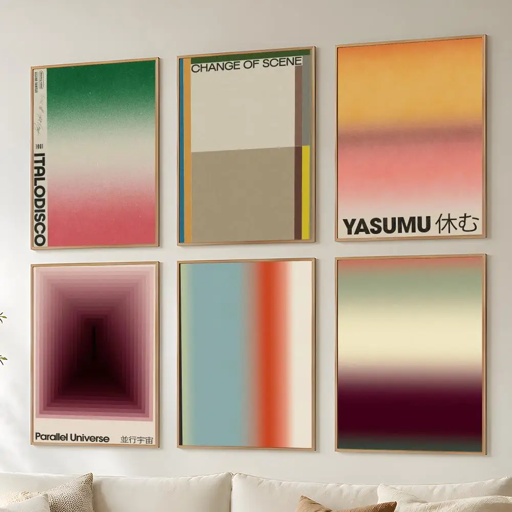 Japandi style Color Poster Aesthetic Poster Wall Art Vintage Print Modern Home Decor Bedroom Living Room