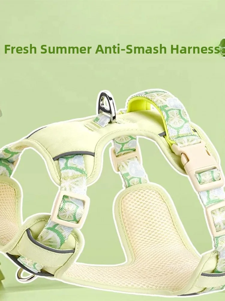 

Will Dog Lea Vest Sle Pet Harn Breathable Dog Rope Large Medium Small Summer Dog Walking Gear Pet Supplies