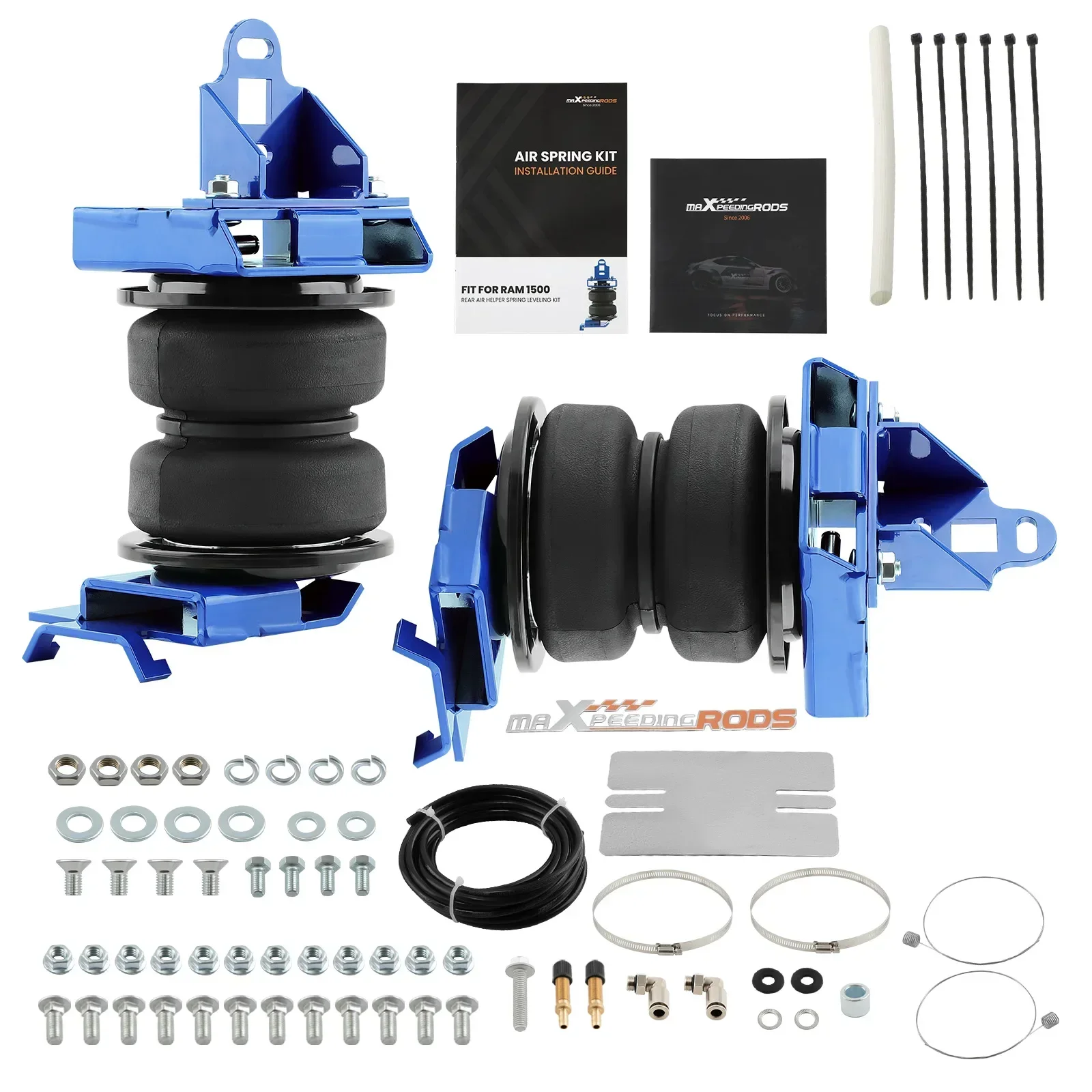 MaXpeedingrods Rear Air Suspension Helper Spring Kit For Dodge Ram 1500 2019-2024 Leveling Kit