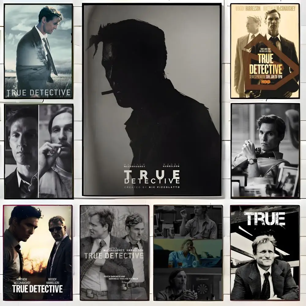 True Detective Poster, Wandkunstdruck, dekoratives Wandbild, Heimdekoration, Geschenk, ungerahmt
