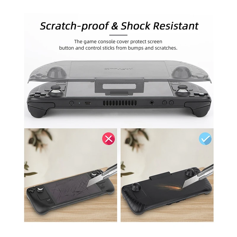 BAAD Hifylux For Steam Deck Console Protector Cover Visor Multifunctional Portable Desktop Stand Base Accessory