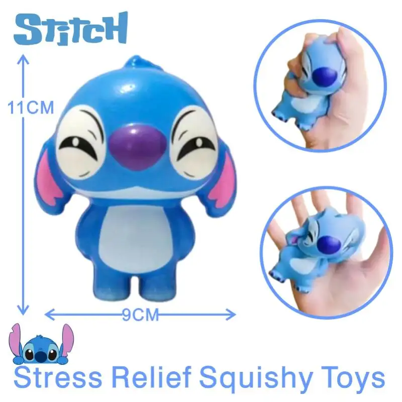 

Kawaii Lilo & Stitch декомпрессионная игрушка из мягкого искусственного материала, медленный отскок, милый мультяшный 9 см, фигурка стежка, кукла для детей, взрослых, подарок