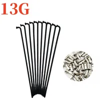 Bicycle Electric Bike spokes 13G diameter 2.25mm length 117mm-256mm elbow stainless steel spokes with copper cap