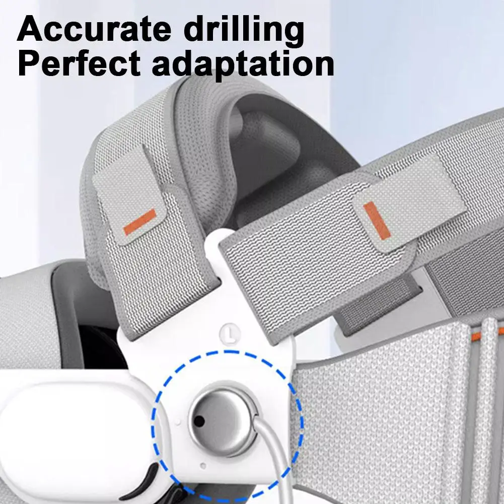 애플 비전 프로용 편안한 조정 가능한 힘 분배 균형 감압 헤드밴드, VR 유리 액세서리