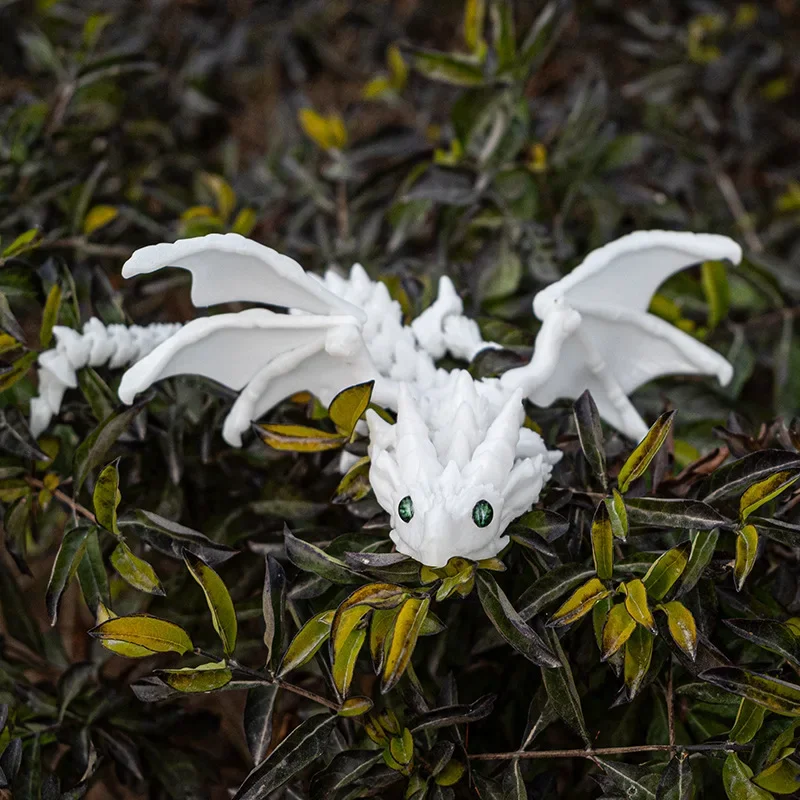 3D Printing Flying Dragon Simulated Craft Ornament Multi-jointed Movable Flying Dragon Figures Home Desk Decoration