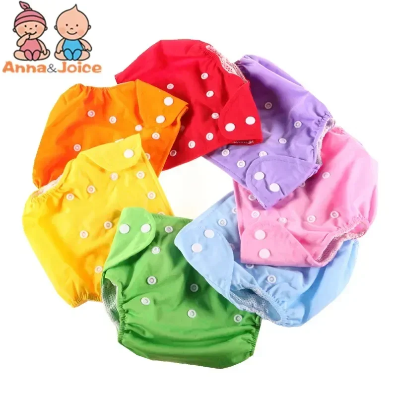 3PC Diapers Washable Reusable Nappies Grid Cotton Training Pant Cloth Diaper Baby Fraldas Winter Summer Version Diapers