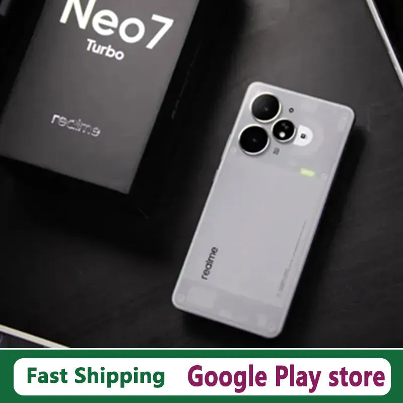 Original Realme Neo 7 Turbo teléfono móvil 50.0MP cámara 6,8 "AMOLED 144HZ IP69 impermeable dimensión 9400E 100W carga 7200mAh