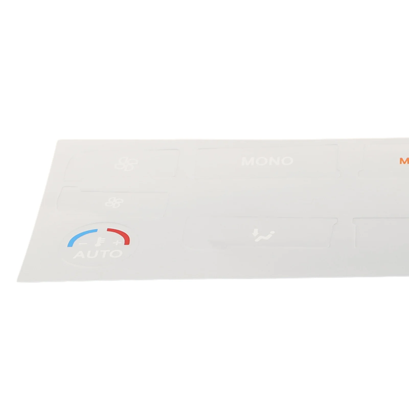 For AC Unit Button Repair Decal Clear Visibility Cut-out Sign Letters Opaque PVC Perfect Fit Precise For MONDEO