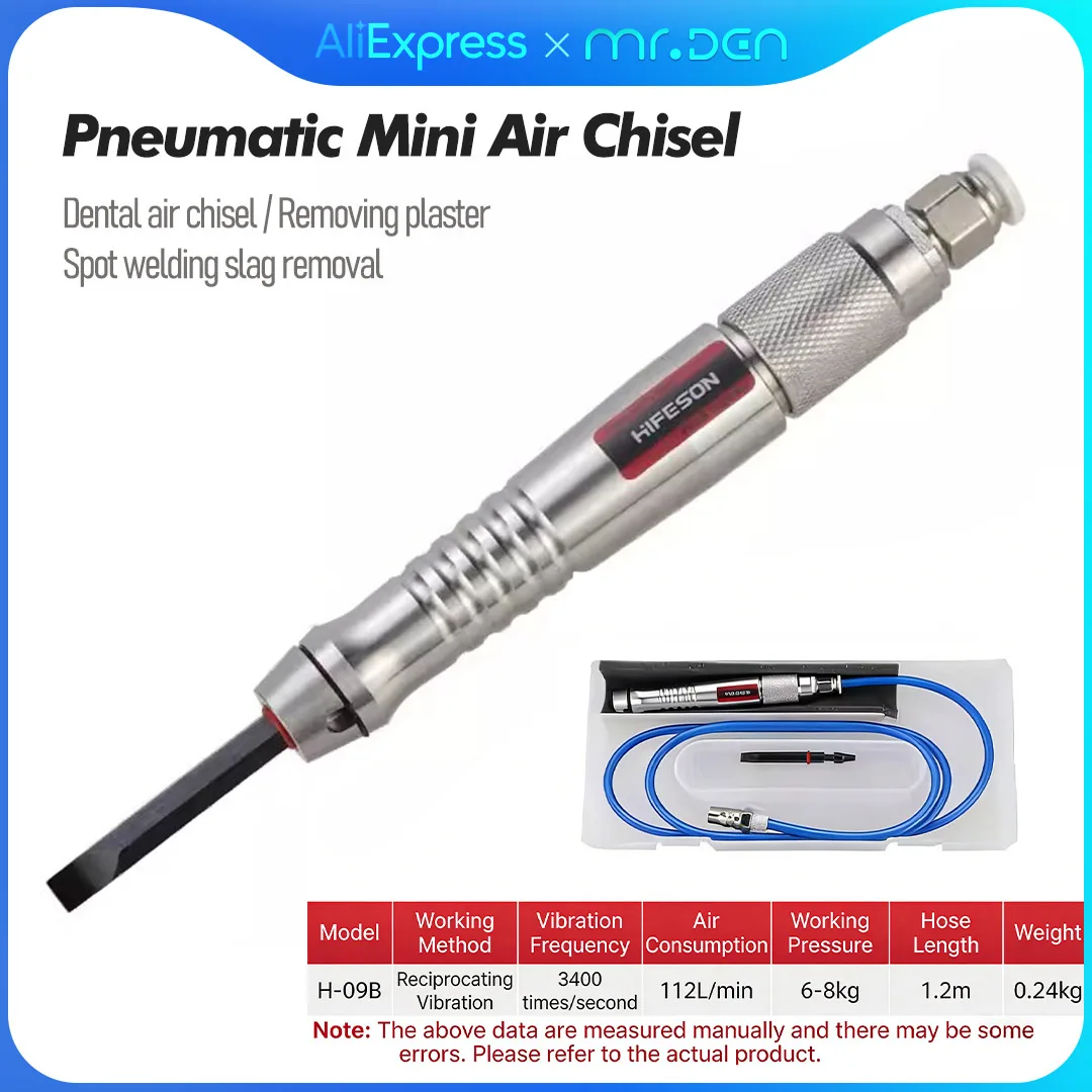 Dental Air Chisel Replaces Plaster Shears Removes Welding Slag Compact Pneumatic Dental Carving Tool Pneumatic Mini Air Chisel