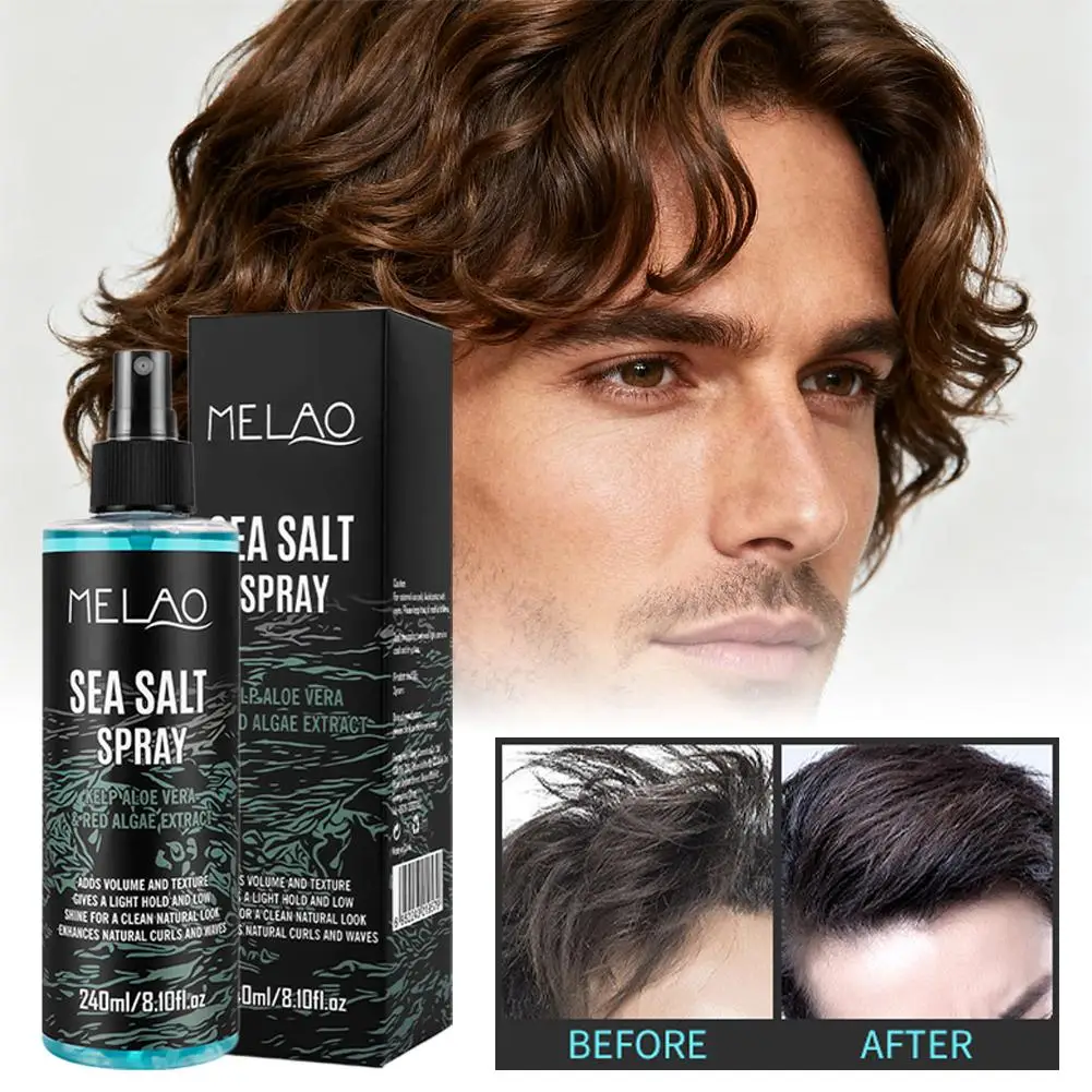 ملح البحر تصفيف الشعر رذاذ كسول الضفيرة تحديد تحسين عقد طبيعي موجة زيت شعر قوي رقيق مغذي رشاقته غير Gr V3S0 #6