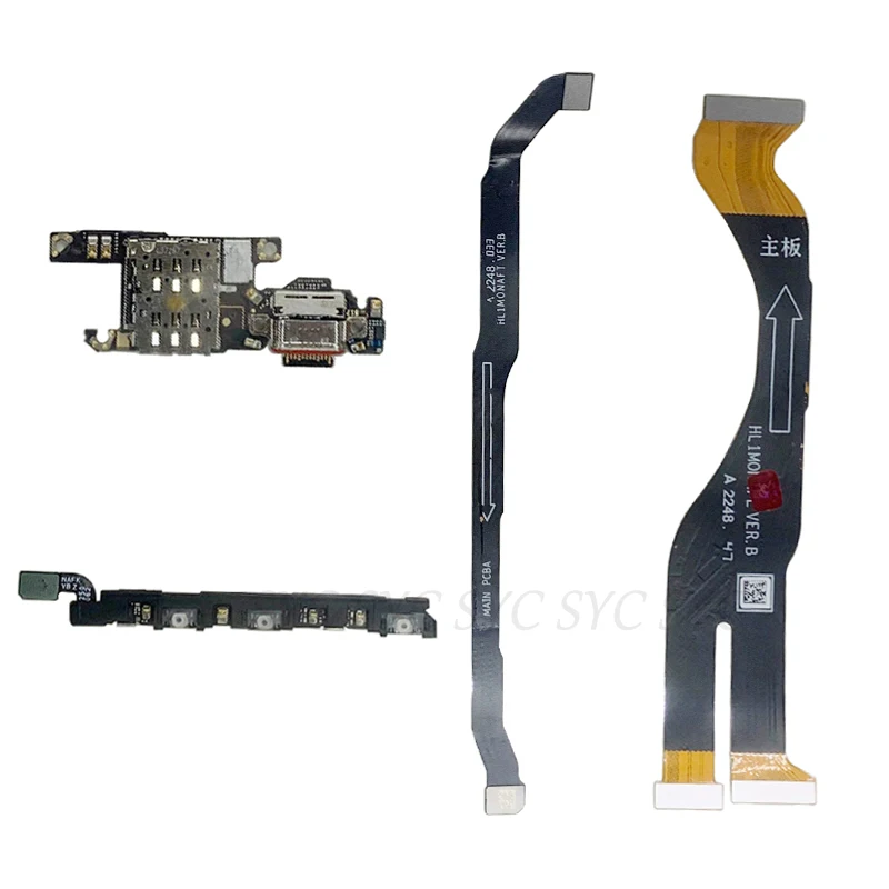 USB Charging Port Volume Side Flex Cable For Huawei P60 Pro LCD Mainboard Flex Cable Replacement Parts