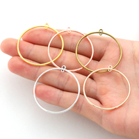 15pcs 3 sizes Double hole Geometric Circle Earrings Connector Charms for Earrings necklaces Pendant DIY Jewelry Findings B205