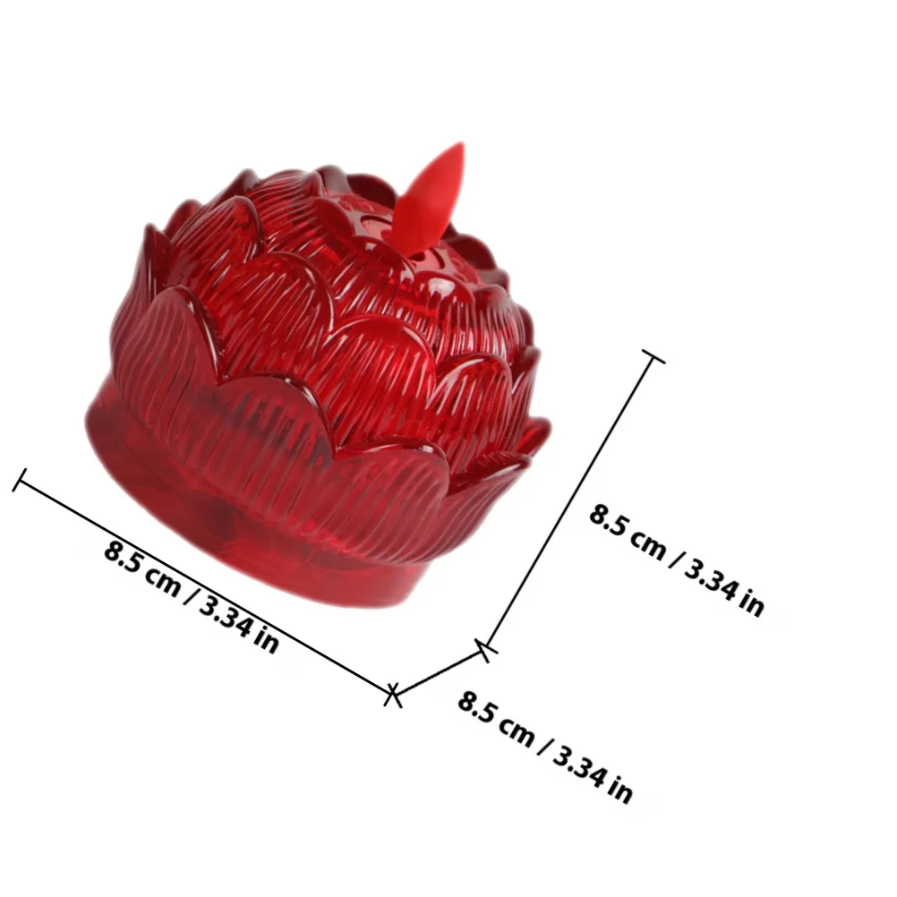 2 stuks LED-verlichting bediend vlamloze elektrische kaarsen decoratieve bruiloft sfeerverlichting licht