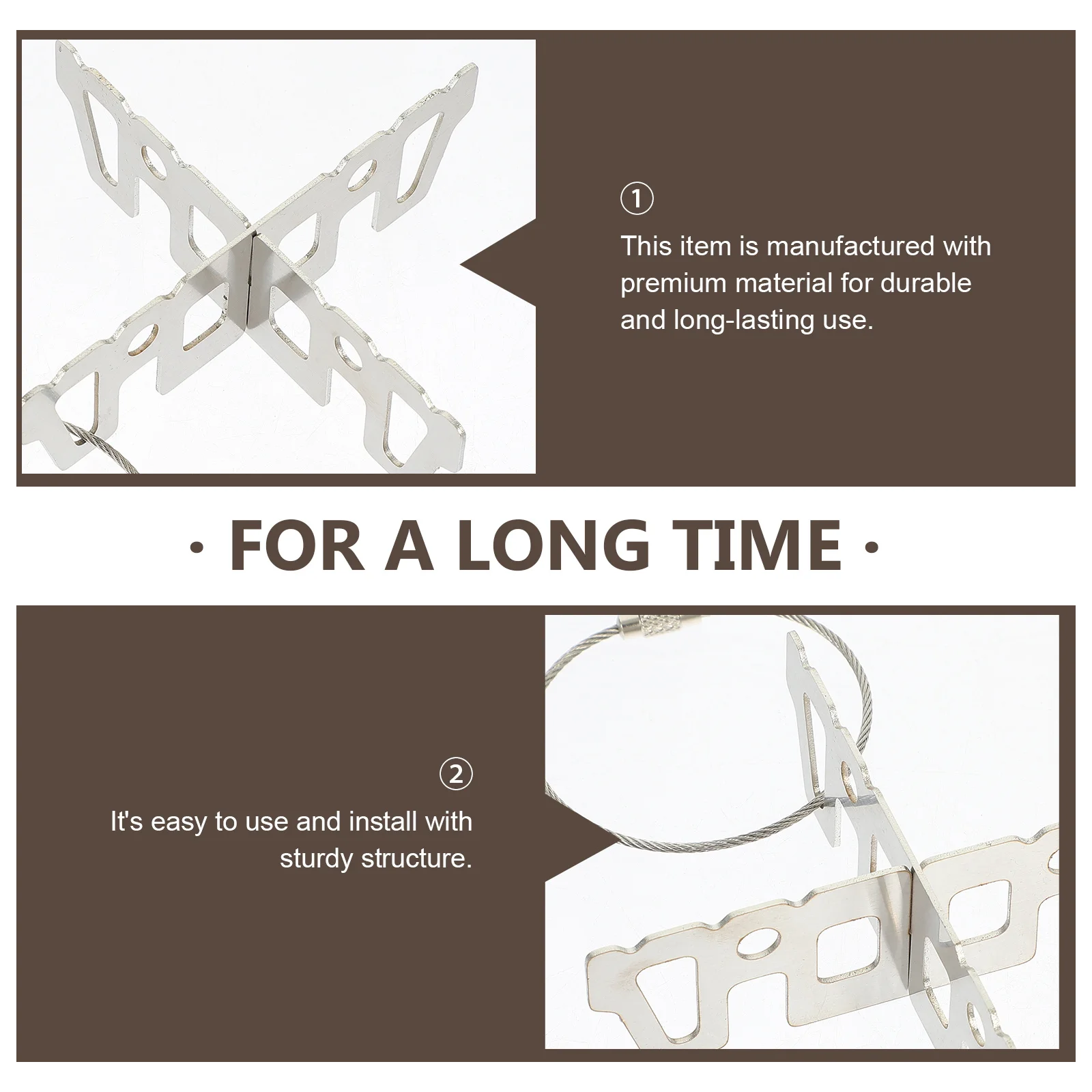 

Portable Stove Stand Stainless Steel Camping Stove Holder Lightweight Bracket For Outdoor Cooking Survival Travel Picnic