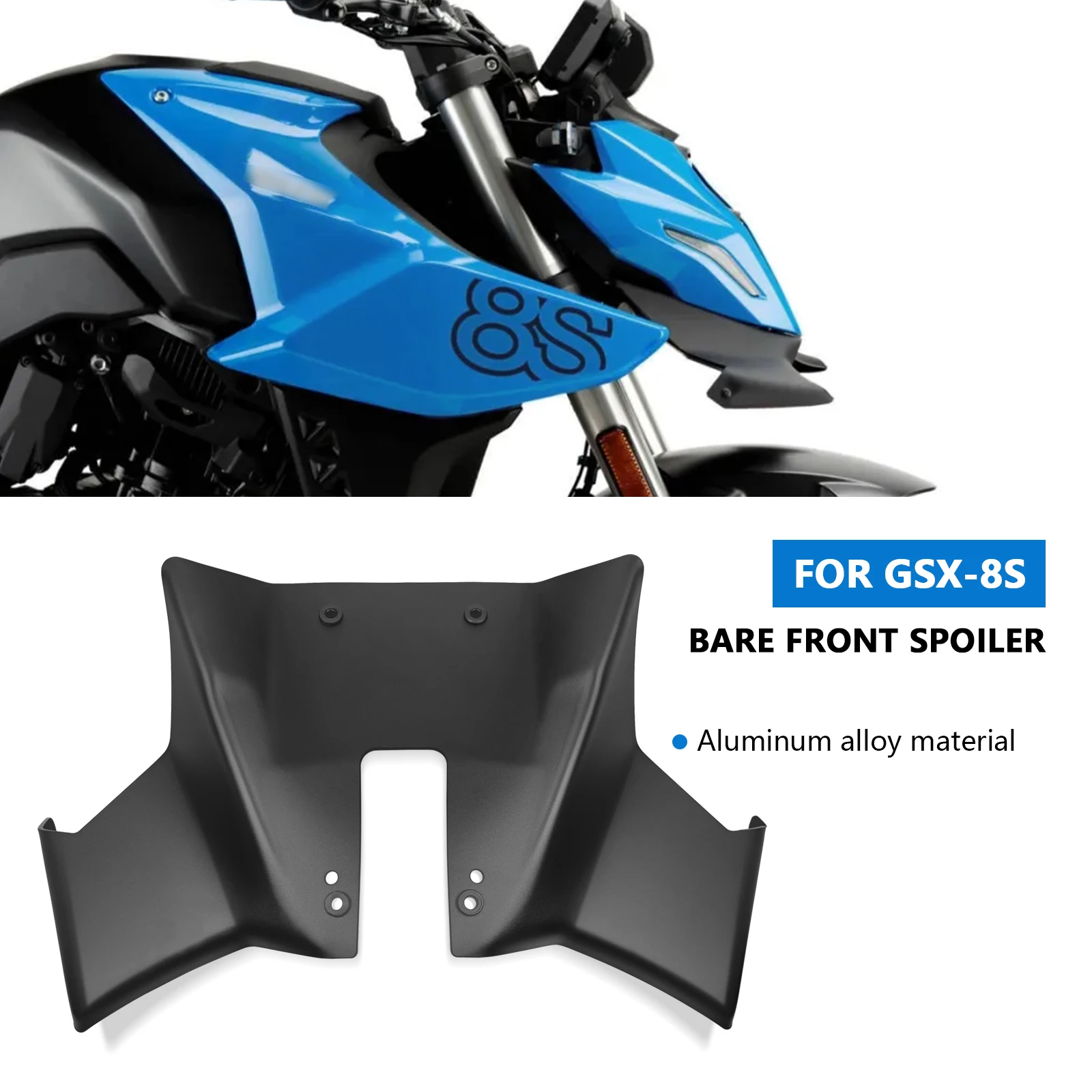 

Новинка для GSX 8S 2023 2024 обнаженный передний спойлер для мотоцикла Летающая экомагнитная деталь спойлер GSX 8S GSX8S 2024