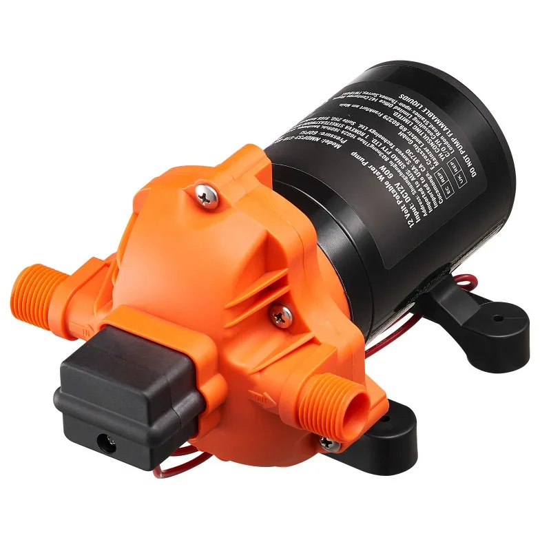 

SucceBuy 12V Diaphragm Pump 1.8/3/3.5/5 GPM 3/4/5-Chamber 40-100 PSI Adjustable 1/2'' MNPT Port for RV Yacht Food Truck Camper