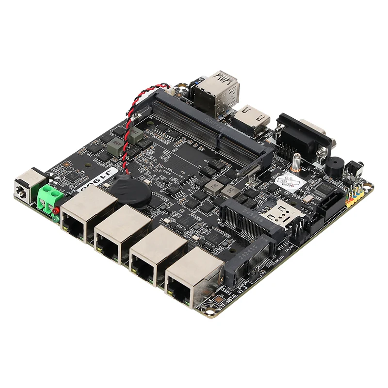 Płyta główna Inter Celeron N2830 J1900 z procesorem, 4x2.5G LAN, 1xHDMI, 1xVGA, 1xUSB3.0, 1xUSB2.0