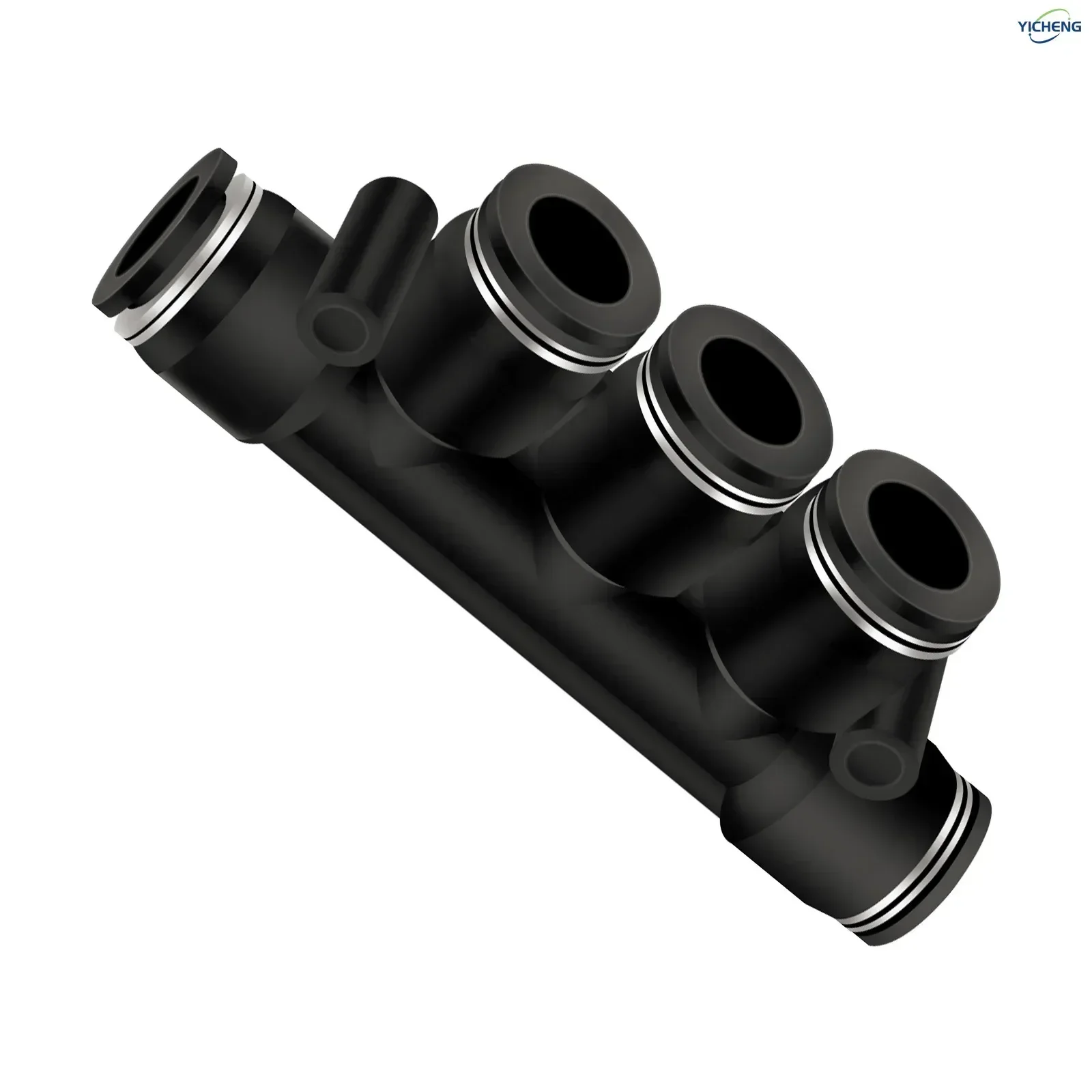 PNEUMATIC Hose Connector Multi channel 12MM Tube OD Push to Connect Tube Quick Fittings Push Lock (Pack of 10)