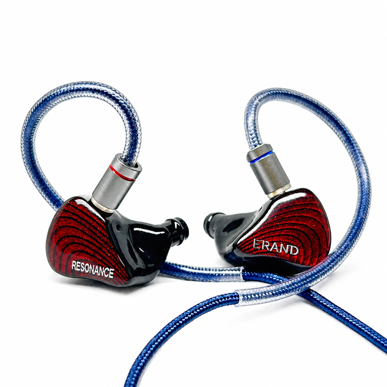 ERAND RESONANCE 5 ROOD 2DD+2BA+1MP Hybride IEM's Bedrade HIFI In-ear Oordopjes 5-driver 5-buis 5-weg Monitor Hoofdtelefoon Oordopjes