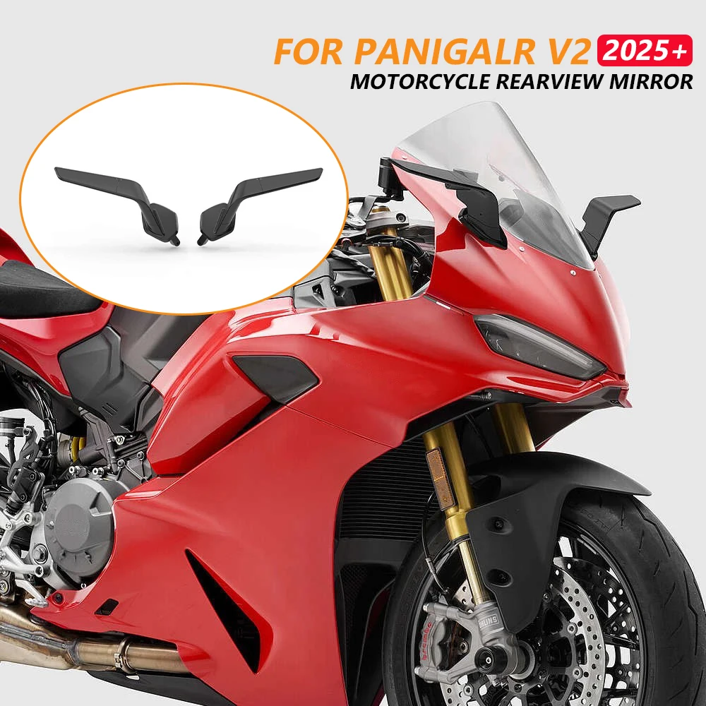 

Frontal Wind Deflector For Panigale V2 2025 Ducati Motorcycle Rearview Mirror Winglet Hardware Accessory Support Component Kit