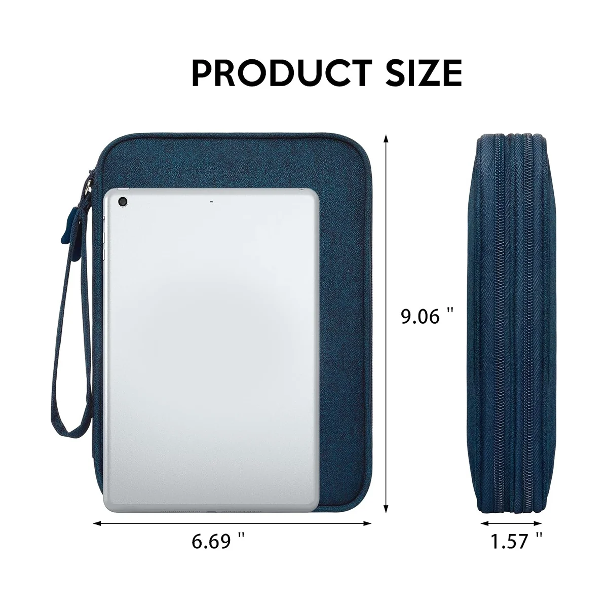 กระเป๋าจัดระเบียบอิเล็กทรอนิกส์สำหรับเดินทางกระเป๋าจัดระเบียบสายไฟสำหรับเดินทางกระเป๋าอุปกรณ์อิเล็กทรอนิกส์ขนาดกะทัดรัด-สีน้ำเงินเข้ม