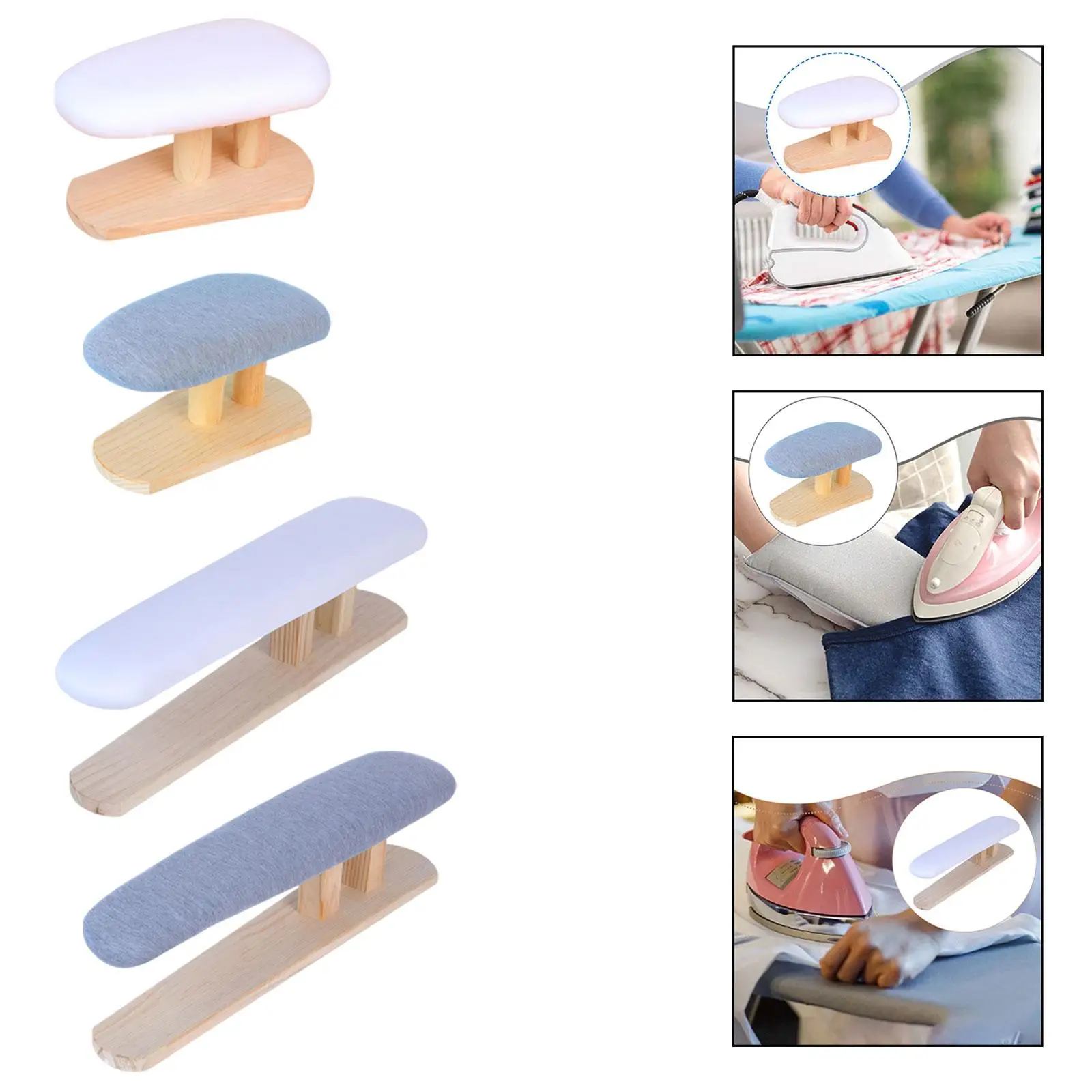 

Мини-гладильная доска с деревянным основанием для домашних манжет, детальная глажка одежды