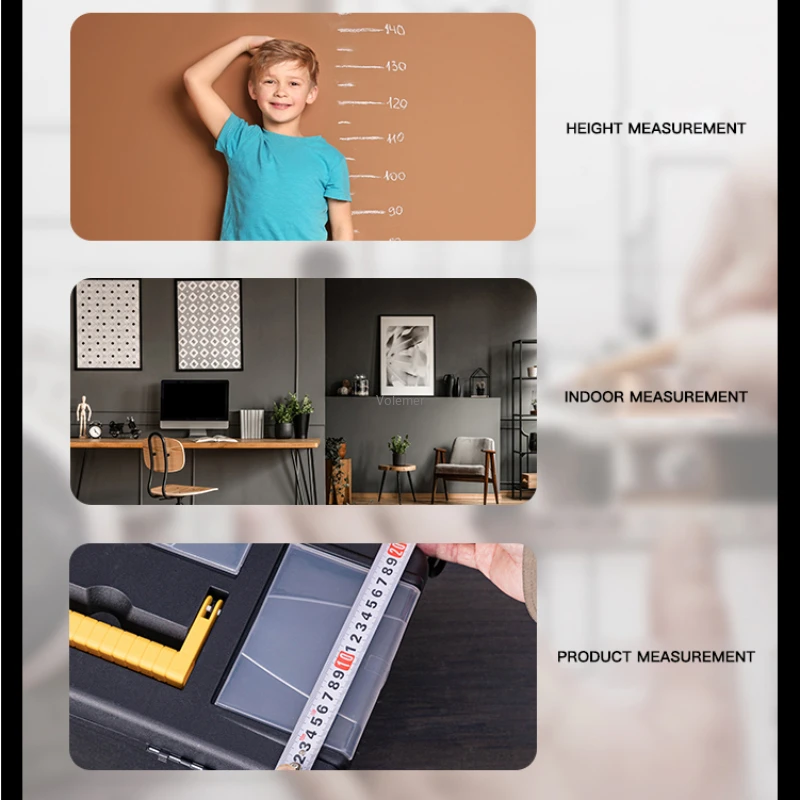 Youpin-sistema de cinta métrica de acero de precisión, herramienta de construcción profesional retráctil, cinta de medición de bloqueo automático, 3m, 5m