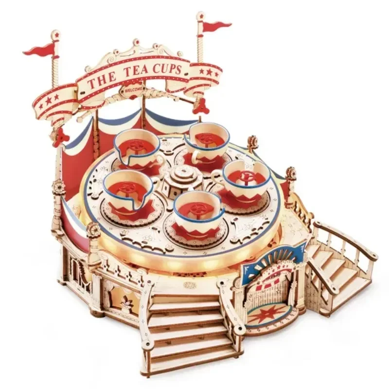 for Wooden Puzzles, Birthday Gifts, Creative Ornaments, Playground Fairy Tale Rotating Ornaments, Handmade Carousels