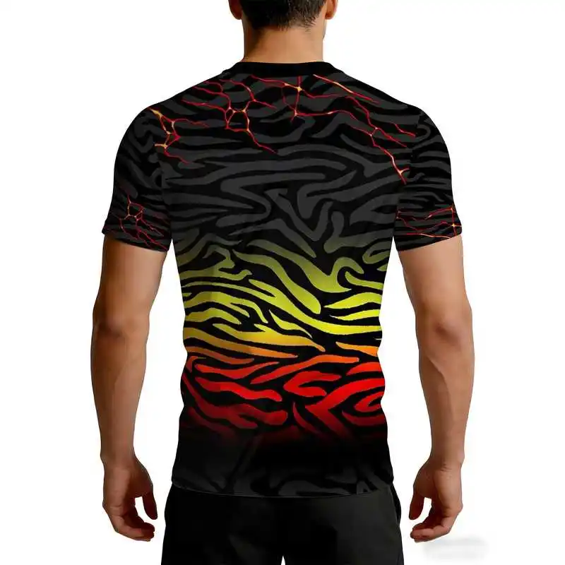 Men's fitness sports short-sleeve high-elasticity tight-fitting quick-dry breathable moisture-wicking gym top