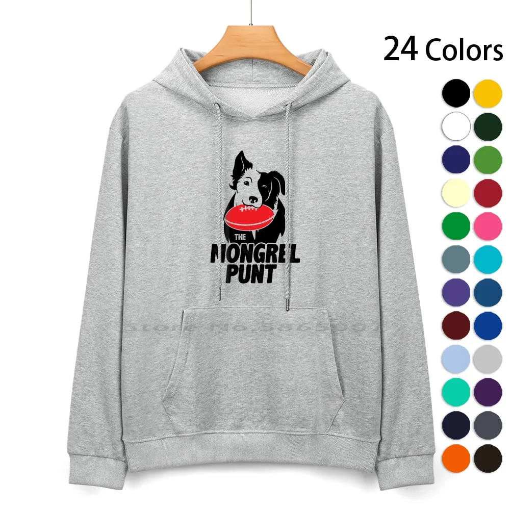 The Mongrel Punt Pure Cotton Hoodie Sweater 24 Colors Footy Collingwood Carlton Aussie Rules Essendon Richmond Geelong West