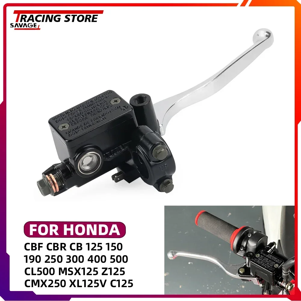 Front Brake Master Cylinder For HONDA CBR CBF CB 125 150 190 250 300 400 500 CL500 MSX125 Z125 C125 XL125 Motorcycle Brake Lever