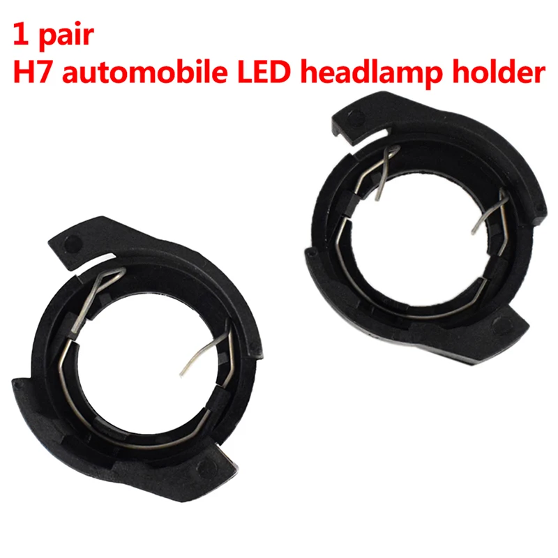 NEW 1Pair H7 Automobile Led Headlight Bulb Base Replacement Holder Adapter Retainer Cover