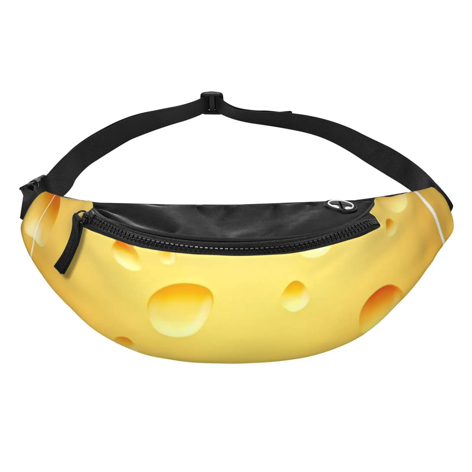 3D Cheese Fanny Pack Backpack Men Backpack Women Bags Polyester Waist Bag Casual Unisex Outdoor Anti Wrinkle Waterproof