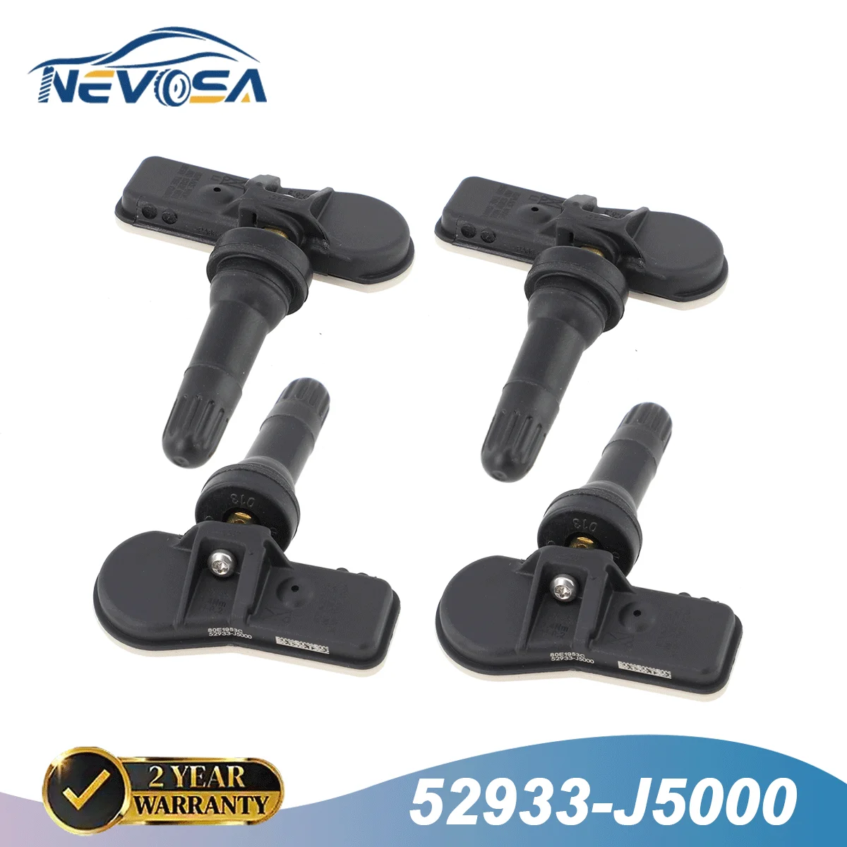 NEVOSA 1/4PCS 52933-J500 TPMS Tire Pressure Sensor For Hyundai Elantra N Genesis G70 Sonata KIA K900 Stinger 433MHz