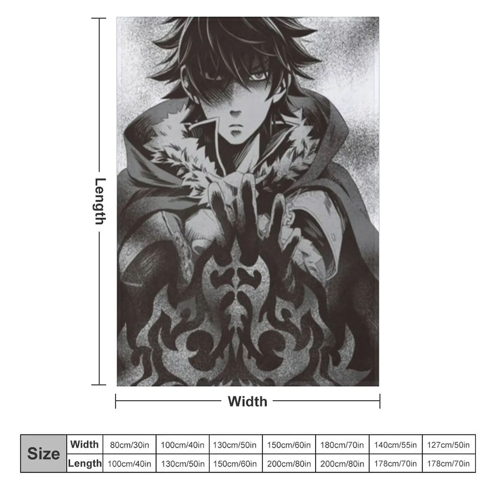 Iwatani Naofumi Throw Blanket Softest manga Soft Big Blankets