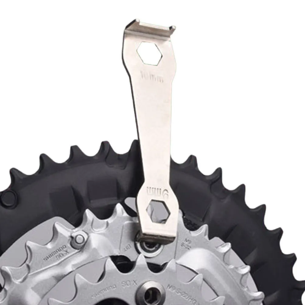 

2Pcs Crank Removal Tool Dismantling Wrench Bike Repair Chainring Bolt Compatible Lightweight Portable Professional