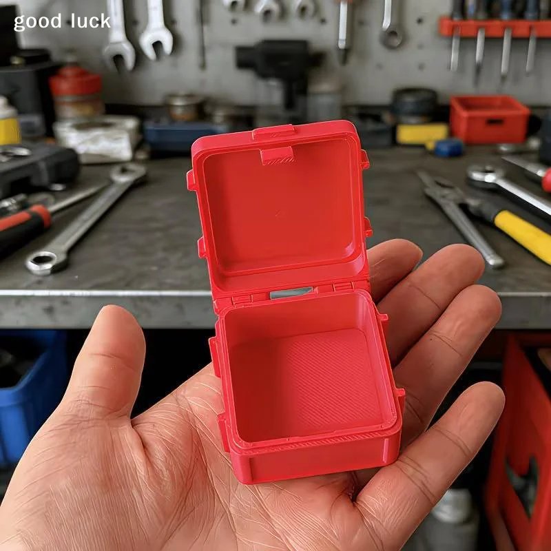 AnswerSmall Hardware Storage Box, Stackable Design Sealed Bayonet Box Specifically For Screws, Nuts, And Electronic Components