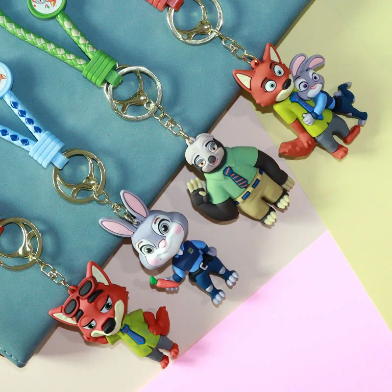 

For Zootopia Keychain Cute Doll Pendant Action Keychain Bag Keyring Pendant Birthday Christmas Gifts