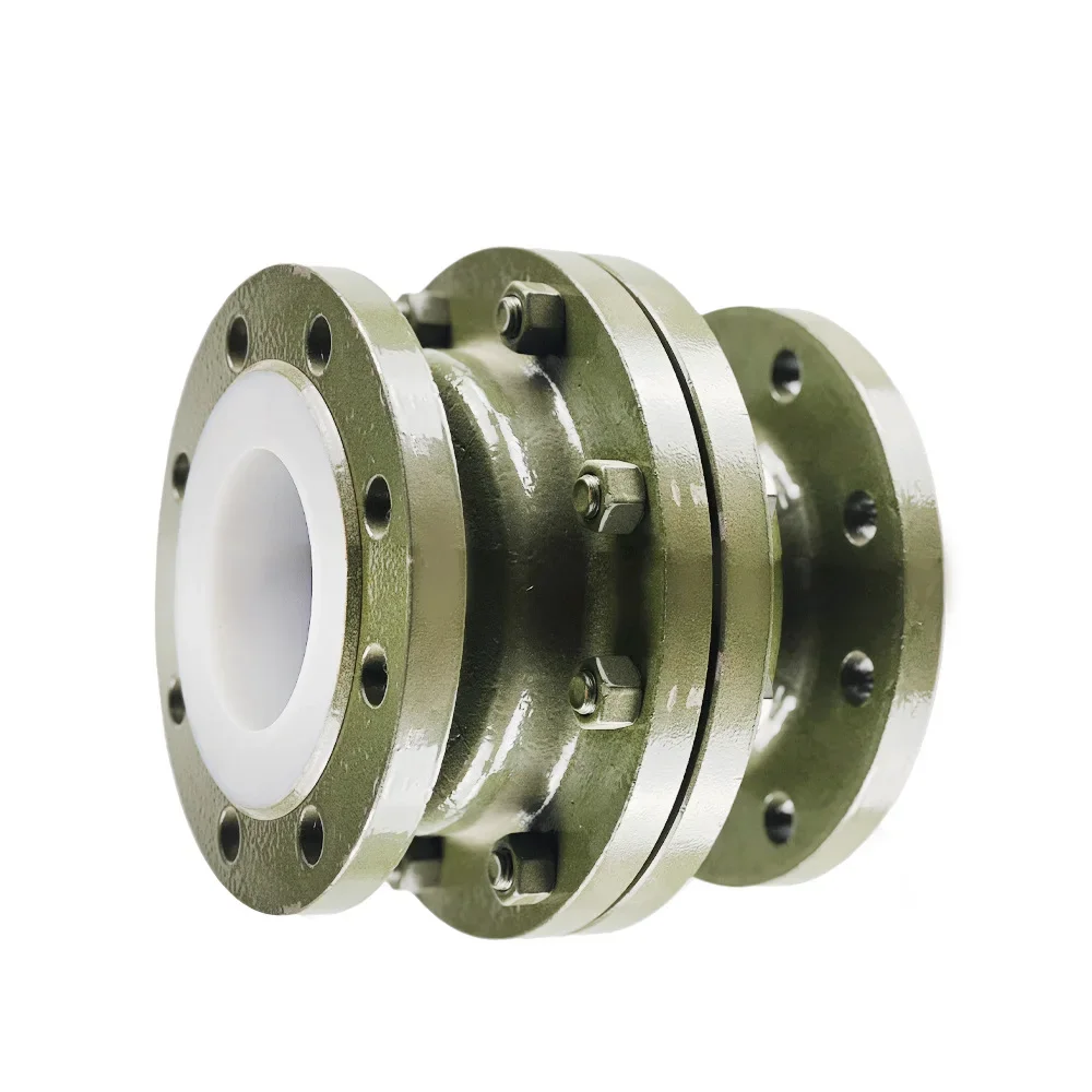 Cast steel lined  acid and alkali resistant corrosion resistant fluorine lined vertical check valve