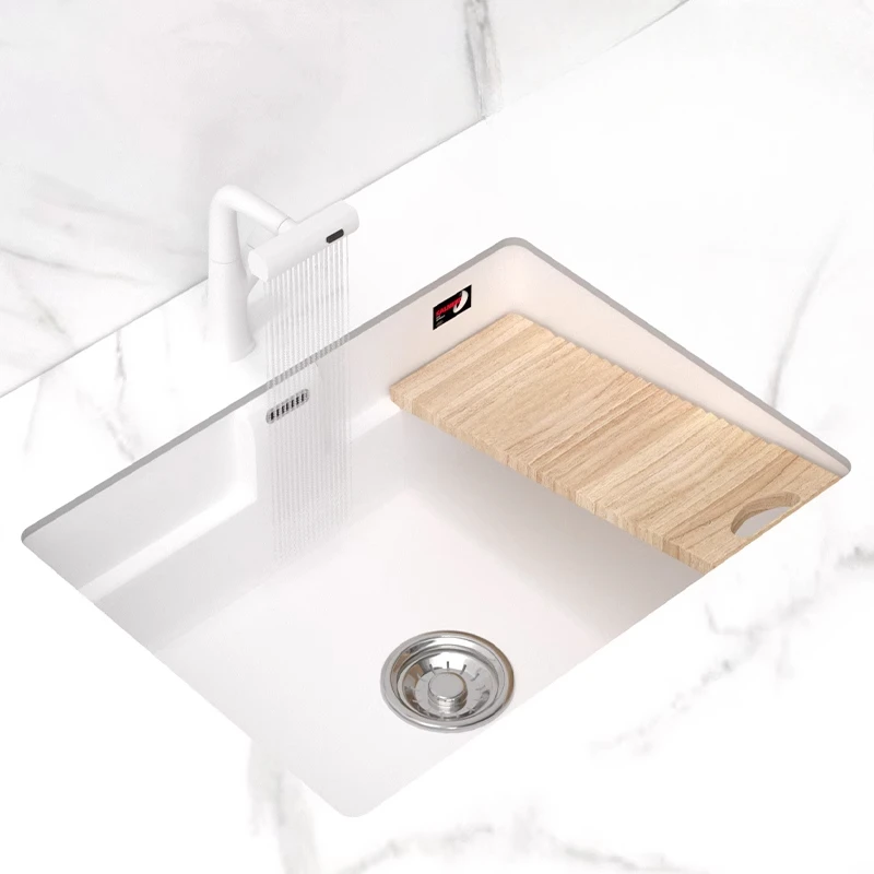 

Washbasin Undercounter basin Embedded with washboard to deepen laundry sink