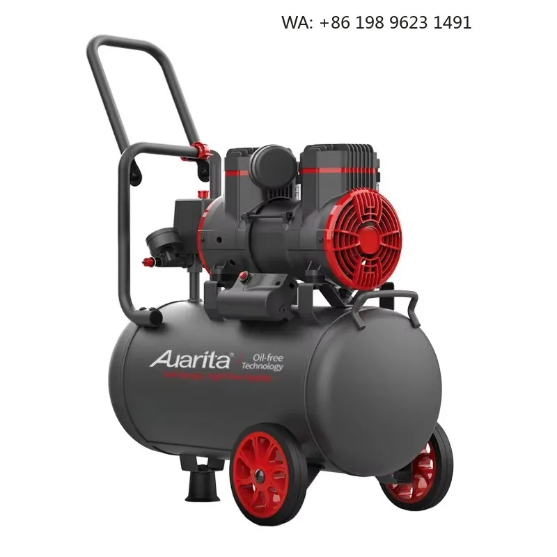 Auarita Compresor De Aire Para Pintar 1450w 24litre Tank Paint Air Compressor Portable Single Piston Oil Free Air Compressor