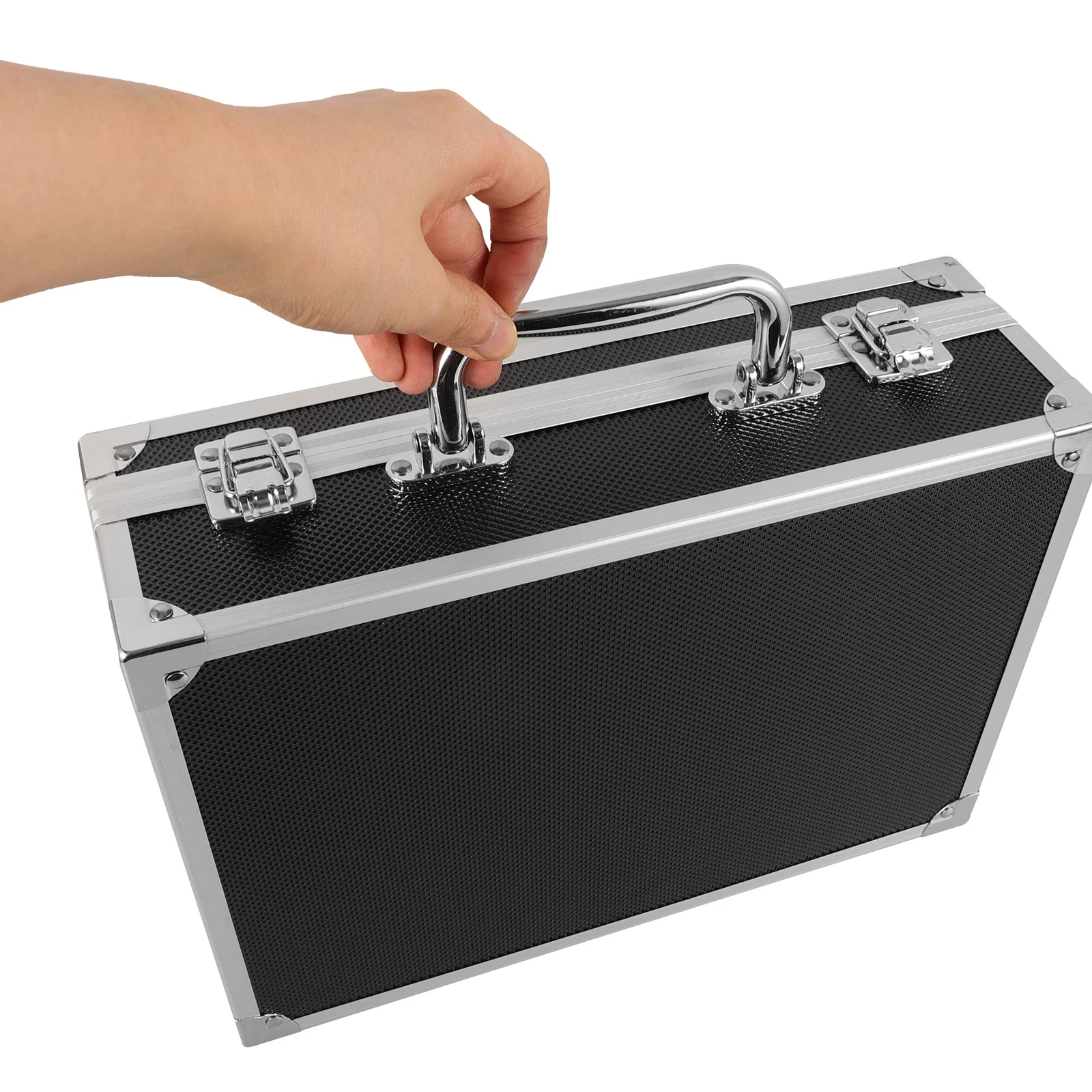

Portable Aluminium Alloy Toolbox Multi-Functional Lockable Tool Storage Case Ergonomic Handle Weather-Resistant