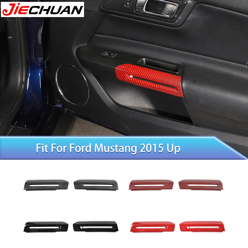 ABS Interior Door Handle Decoration Cover For Ford Mustang 2015 Up Car Interior Accessories