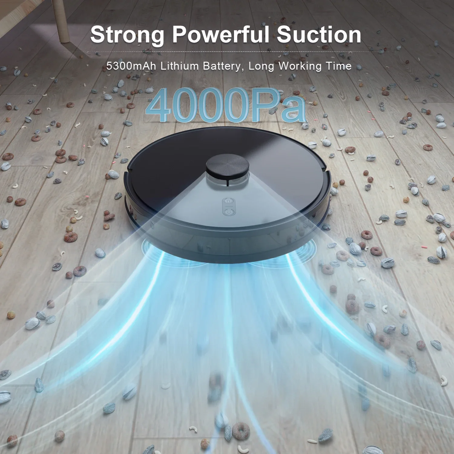MAYATANGRobotic Vacuum Sweep Wet Mopping Robo Mop Cleaner Self-Emptying 4000pa LDS Navigation For Household Hotels Outdoor Use U
